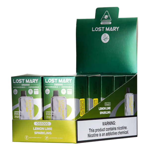 Lost Mary OS5000 Luster Lemon Lime Sparkling Vape