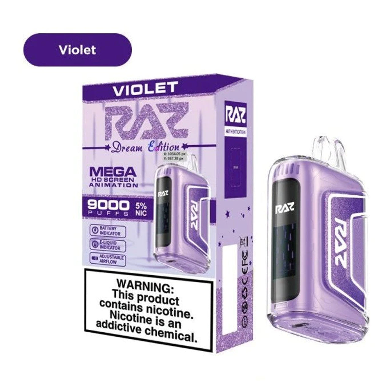 Violet Raz TN9000 - Black Coral